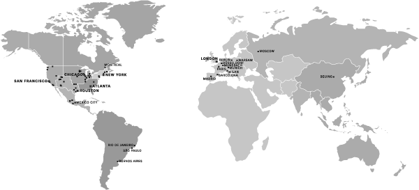 (HINES PROPERTIES MAP)